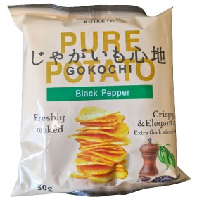 Bild på Koikeya Pure Potato Gokochi Black Pepper 50g