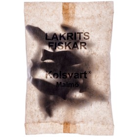Bild på Kolsvart Söta Lakritsfiskar 120g