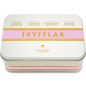 Bild på Konfektyrfabriken i Hälsingborg Rosa Tryffelkollektion 400g