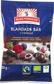 Bild på Kung Markatta Blandade Bär i Choklad 50 g