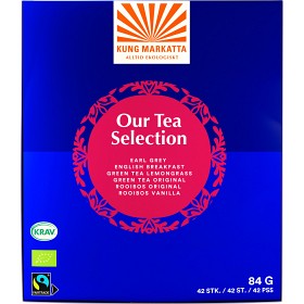 Bild på Kung Markatta Our Tea Selection 6 smaker 42-påsar