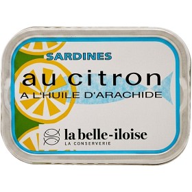 Bild på La Belle-Iloise Sardiner i Jordnötsolja med Citron 115g