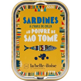 Bild på La Belle-Iloise Sardiner med Rapsolja & Sao Tomé Peppar 115g