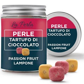 Bild på La Perla Tryffelbonbons Passionsfrukt & Hallon 50g