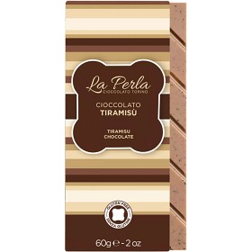 Bild på La Perla Vit Chokladnougat med Tiramisú 60g