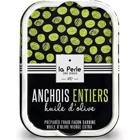 Bild på La Perle des Dieux Hela Ansjovisar i Extra Jungfruolivolja 115g