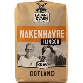 Bild på Labans Kvarn Nakenhavreflingor Krav 750g