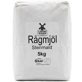 Bild på Labans Kvarn Rågmjöl Stenmalet 5kg
