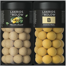 Bild på Lakrids by Bülow Black Box Regular Læmon & B Passion Fruit 590g