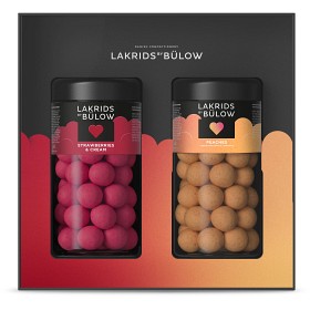 Bild på Lakrids by Bülow Love Black Box Regular/Regular Strawberry/Cream & Peaches 590g