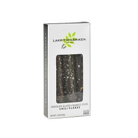 Bild på Lakritsfabriken i Ramlösa Liquorice Sticks Dark Chocolate & Chili 45g