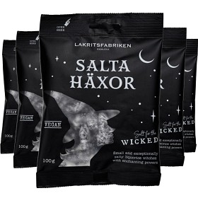 Bild på Lakritsfabriken Salta Häxor 5x100g