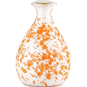 Bild på Lamantea Extra Virgin Olivolja Handmålad Keramikflaska Orange 250ml 