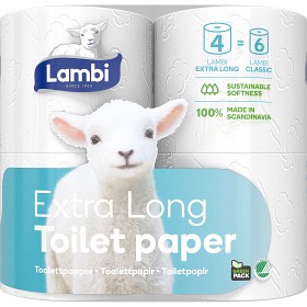 Bild på Lambi Extra Long Toalettpapper 4st