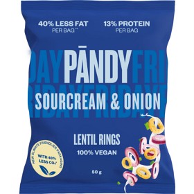 Bild på Pändy Lentil Rings Sourcream & Onion 50 g