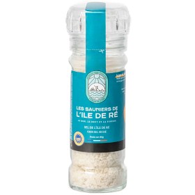 Bild på Les Sauniers de l’Île de Ré Havssalt Fleur de Sel i Saltkvarn 80g