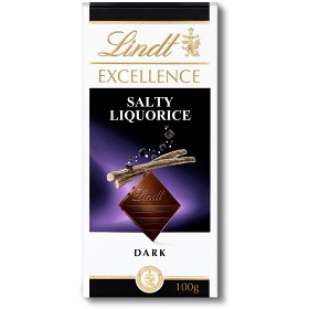 Bild på Lindt EXCELLENCE Salt Lakrits Mörk Choklad 100g