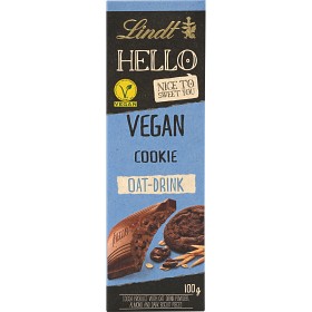 Bild på Lindt HELLO Vegan Cookie Chokladkaka med Havremjölk 100g