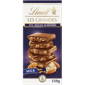 Bild på Lindt LES GRANDES Nougat & Mandel Mjölkchoklad 150g