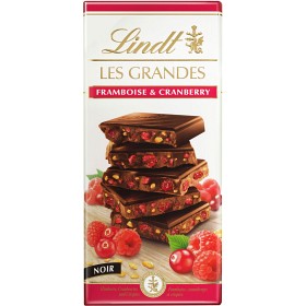 Bild på Lindt Les Grandes Raspberry & Cranberry 150g
