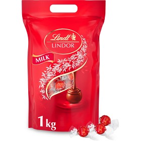 Bild på Lindt LINDOR Mjölkchoklad Praliner 80st, 1kg