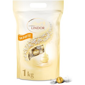 Bild på Lindt LINDOR Vita Chokladpraliner 80st, 1kg