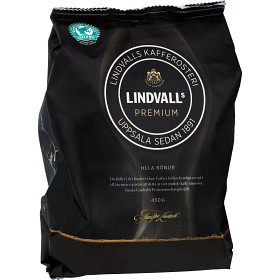 Bild på Lindvalls Kaffe Premium Hela Bönor 450g