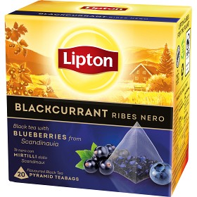 Bild på Lipton Blackcurrant Black Tea Pyramid 20-pack