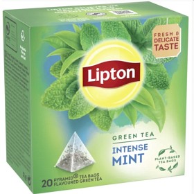 Bild på Lipton Green Tea Intense Mint 20 tepåsar
