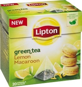 Bild på Lipton Green Tea Lemon Macaroon 20 tepåsar