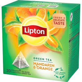 Bild på Lipton Green Tea Mandarin Orange 20 tepåsar