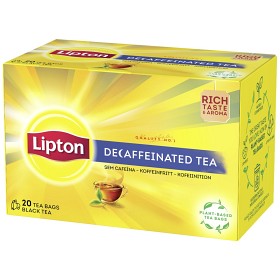 Bild på Lipton koffeinfritt svart te 20 tepåsar