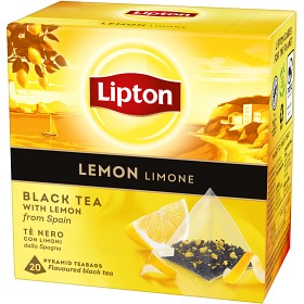 Bild på Lipton Lemon Black Tea Pyramid 20-pack