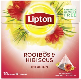 Bild på Lipton Herbal Tea Rooibos & Hibiscus 20 tepåsar