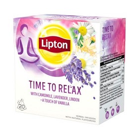 Bild på Lipton Herbal Tea Time to Relax 20 tepåsar