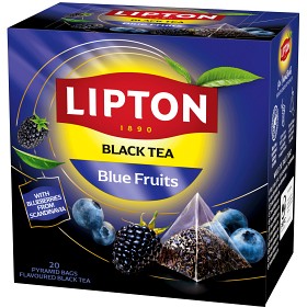 Bild på Lipton Svart Pyramidte Blue Fruits 20-pack
