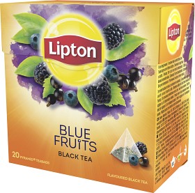 Bild på Lipton Black Tea Blue Fruits 20 tepåsar