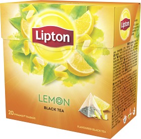Bild på Lipton Black Tea Lemon 20 tepåsar