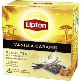 Bild på Lipton Vanilla Caramel Black Tea Pyramid 20-pack