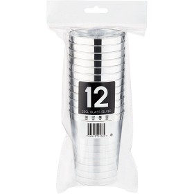 Bild på Lito Plast Glas Silver 25cl 12-pack