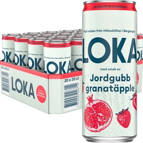 Bild på Loka Jordgubb & Granatäpple 20x33cl