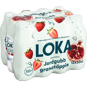 Bild på Loka Jordgubb & Granatäpple PET 12x33cl