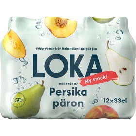 Bild på Loka Persika & Päron PET-flaska 12x33cl