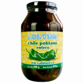 Bild på Lol-tun Poblano Chili (Hela) 940g