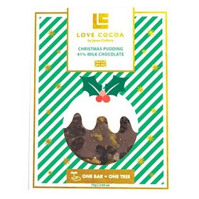 Bild på Love Cocoa Mjölkchoklad Christmas Pudding 75g
