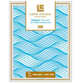 Bild på Love Cocoa Mörk Choklad 70% Maldon Sea Salt 75g