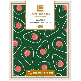 Bild på Love Cocoa Mörk Choklad 71% Avocado 75g