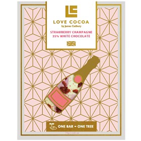 Bild på Love Cocoa Vit Choklad Jordgubbar & Champagne 75g