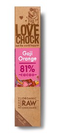 Bild på Lovechock Raw Chocolate Goji & Orange 40 g