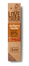 Bild på Lovechock Raw Chocolate Mulberry & Vanilla 40 g